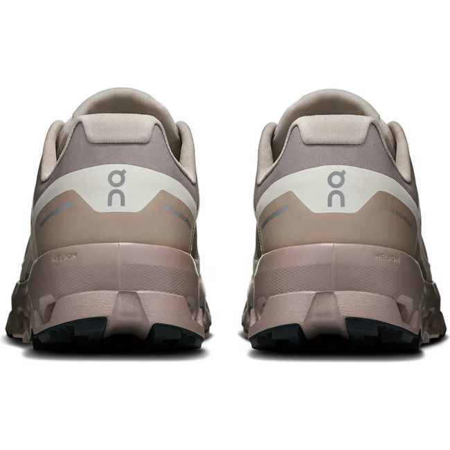 Heels of On Running Women's Cloudvista 2 Waterproof Trail Running Shoes in fog cinder brown