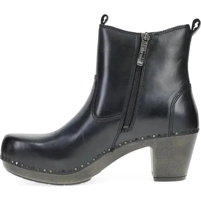 Dansko Women's Shayna Bootie Black Burnished Calf 1833509400