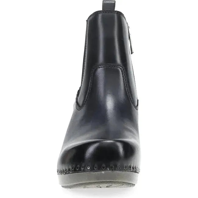 Dansko Women's Shayna Bootie Black Burnished Calf 1833509400