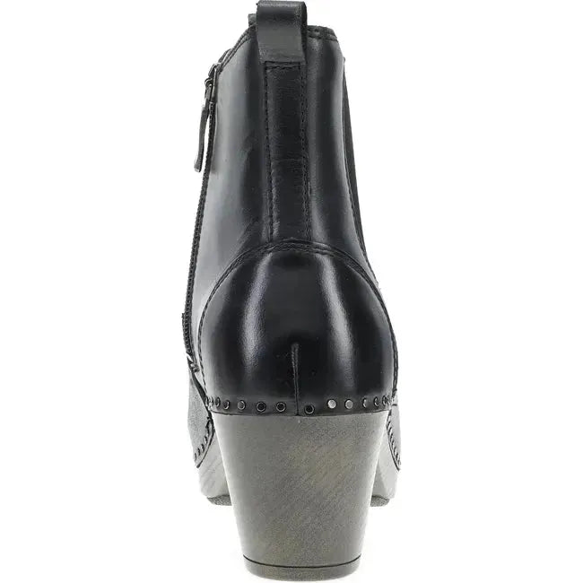 Dansko Women's Shayna Bootie Black Burnished Calf 1833509400