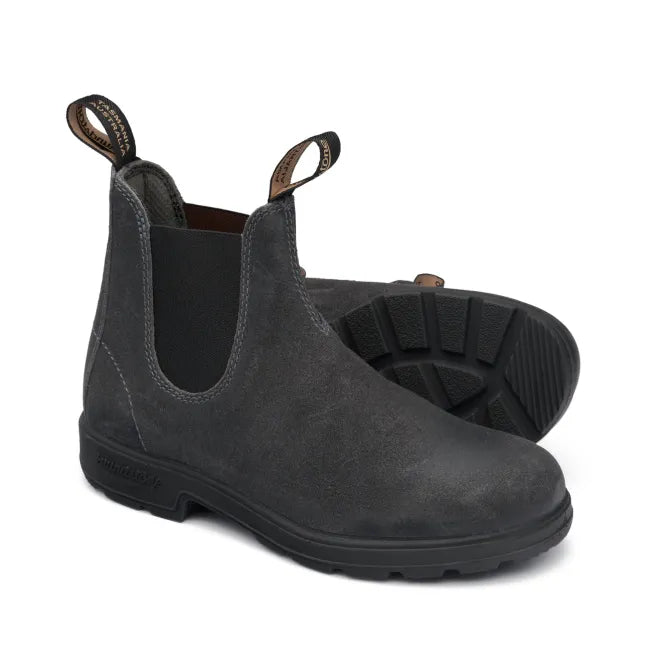 Pair of Blundstone Unisex 1910 Chelsea Boot in steel grey suede