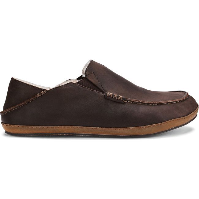 Lateral side of the Dark Wood leather Men&