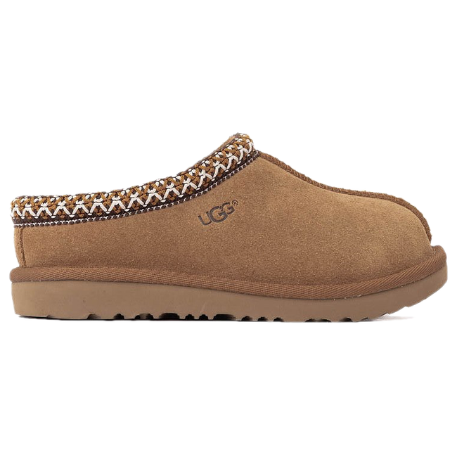 Side of UGG Kid's Tasman II Slipper in Chestnut