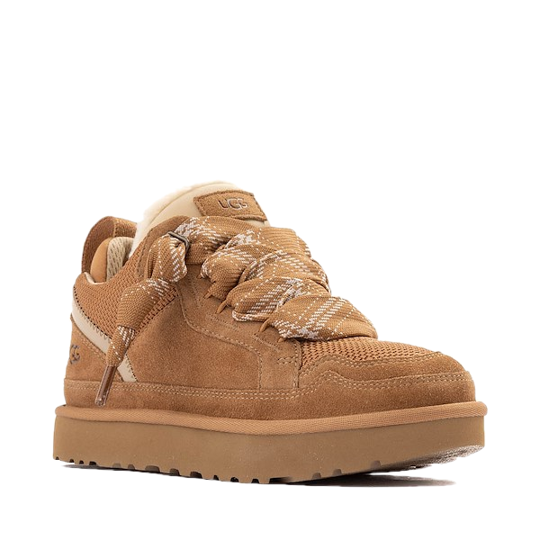 Front of Ugg Women's Lo Lowmel Sneaker in Chestnut Brown