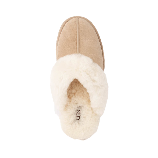 Top of UGG Women's Disquette Slipper in Sand Beige
