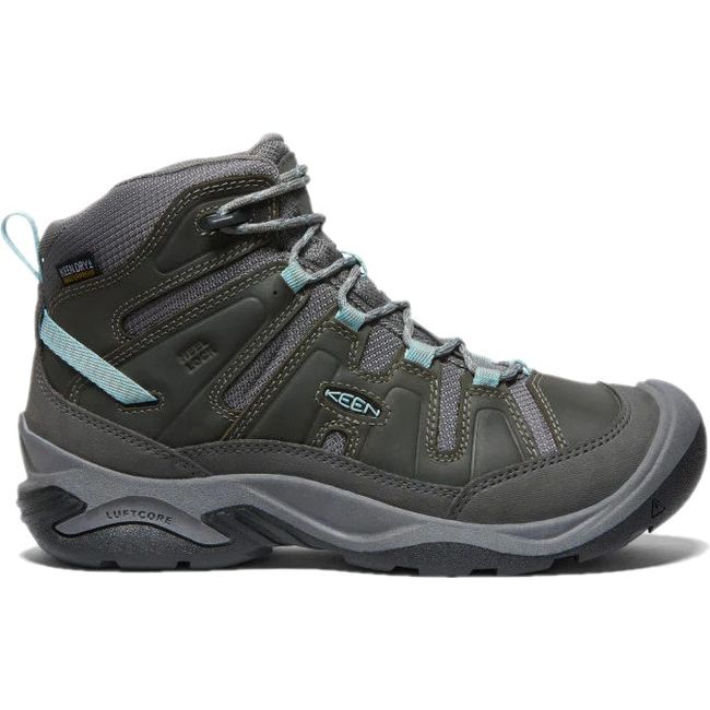 Keen Women's Circadia Waterproof Hiking Boot Steel Grey Cloud Blue 1026763