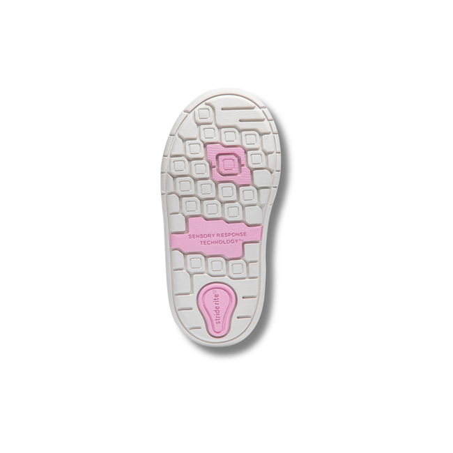 Sole of Stride Rite Kids Ames Sneaker in white | BG038805