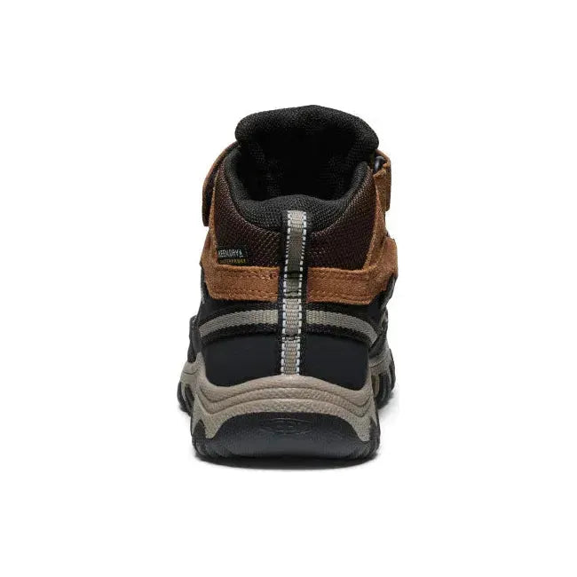 Keen Kids' Targhee IV Waterproof Hiking Boot Bison/Brindle 1029610