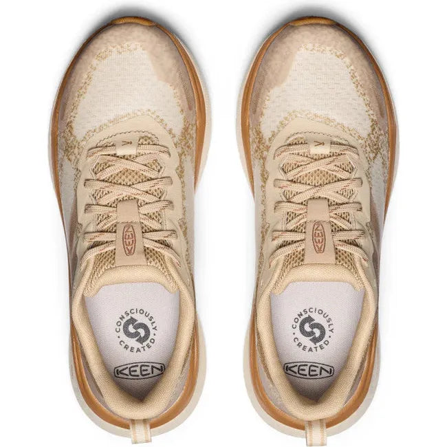Top down view of Women's Keen Leiki Speed Hiking Shoes in birch safari colorway