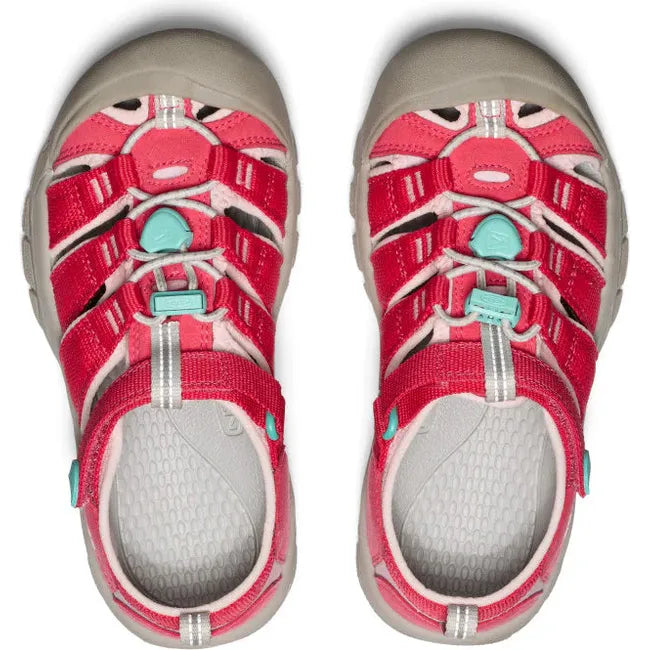 Upper of KEEN Youth Kids&#39; Newport H2 Closed Toe Sandal in Raspberry Giggle Pink