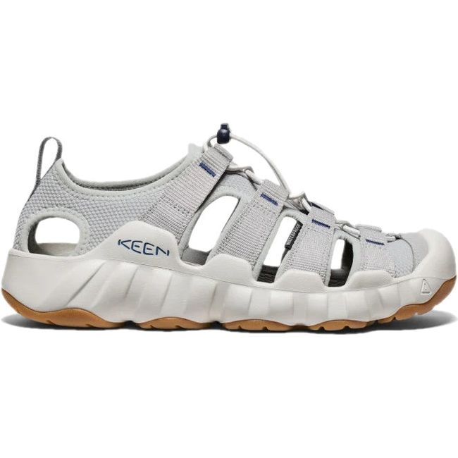 Lateral side of Men&#39;s KEEN Hyperport H2 closed toe sandal in alloy gray