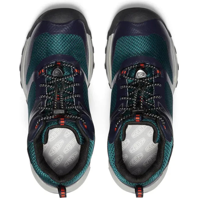 Keen Kids' Wanduro Mid Waterproof Sky Captain/Sea Moss Hiking Boot 1027897