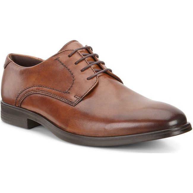 ECCO Men's Melbourne Tie Dress Shoe Amber 621634-01112