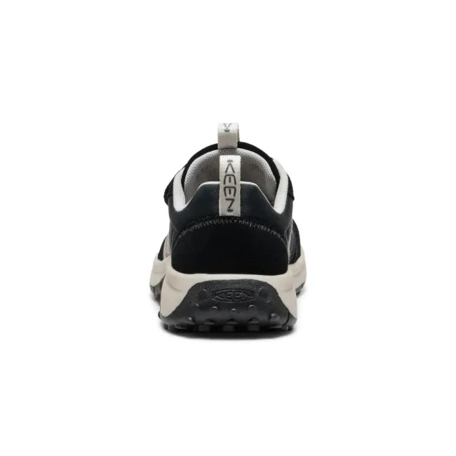 Heel of the black and star white KEEN Little Kids' KS86 Sneaker with velcro strap