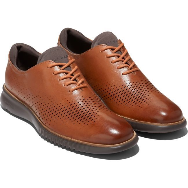 Cole Haan Men's 2.ZERØGRAND Laser Wingtip Oxford Shoe BRITISH TAN/JAVA C25351