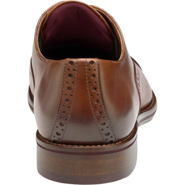 Johnston &amp; Murphy Men's Conard 2.0 Cap Toe Dress Shoe Tan Full Grain 20-3442