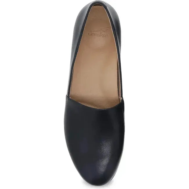 Dansko Women's Larisa Flat Black Milled Nappa 2036020200/2046020200