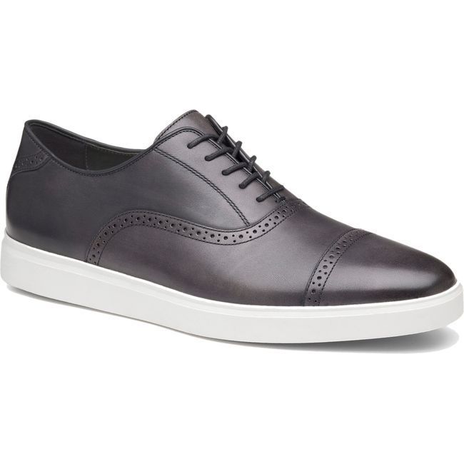 Johnston & Murphy Men's Brody Cap Toe Dress Shoe Black Hand-Stained Full Grain 20-6641