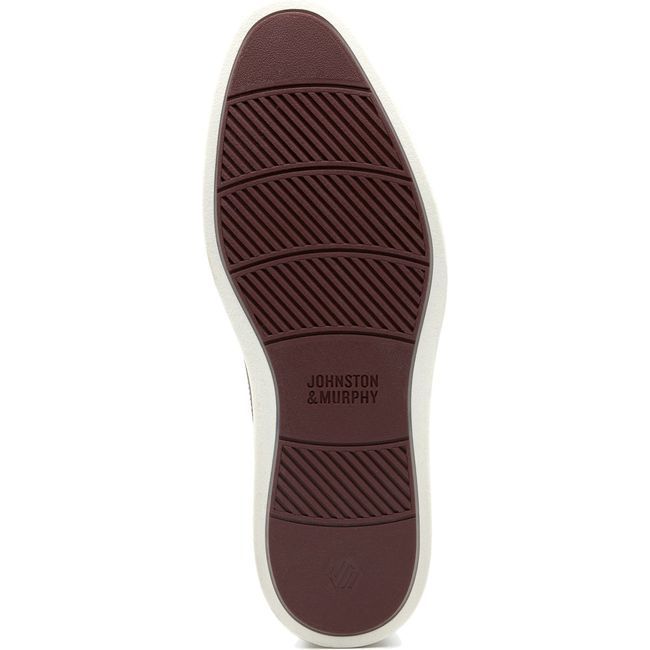 Johnston &amp; Murphy Brody Plain Toe Dress Shoe Brown Hand-Stained Full Grain 20-6652