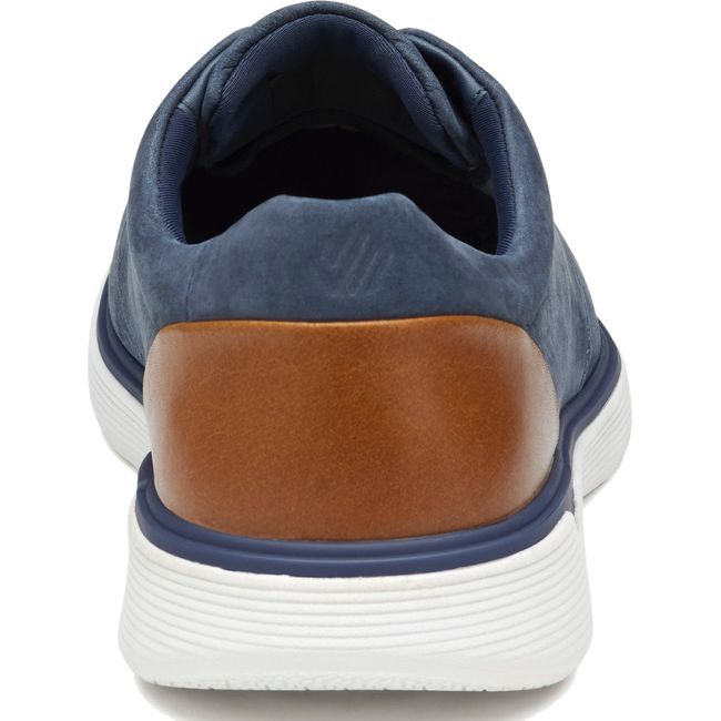 Heel of Men's Johnston &amp; Murphy XC4 Prentiss 2 Plain Toe Waterproof Shoe in navy nubuck
