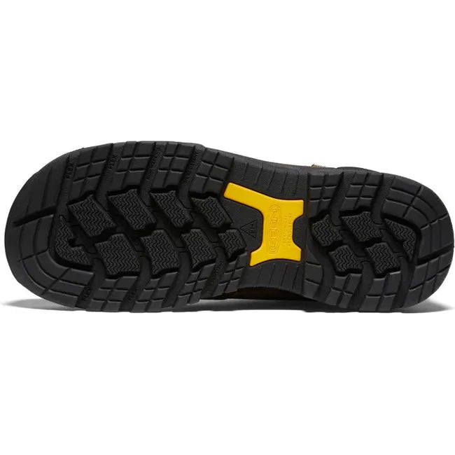 Keen Men&#39;s Independence Oxford Waterproof Carbon Fiber Toe Work Shoe Dark Earth Black 1028285