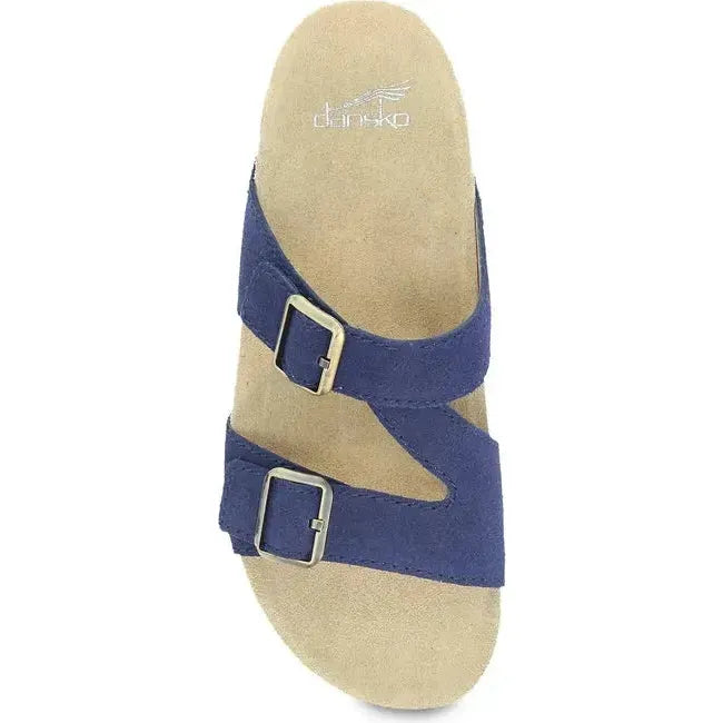 Dansko Women's Dayna Sandal Navy Suede 2106757800