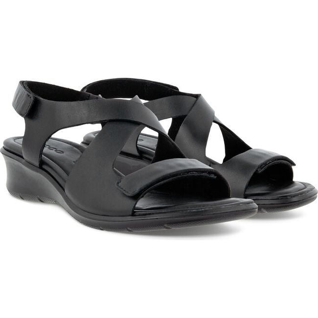 ECCO Women's Felicia Cross Sandal Black 216643-01001
