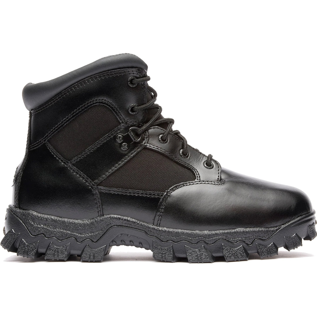 Side of Rocky Men's AlphaForce 6 inch Waterproof Boot in Black