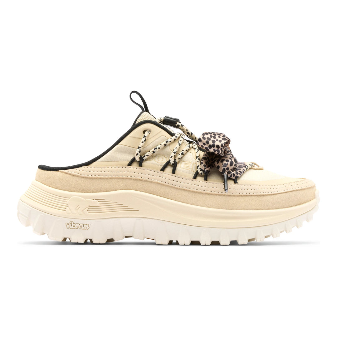 Sorel Women's Callsign Mule in Bleached Ceramic/Black, lateral side view