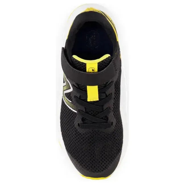 New Balance Kids' Arishi V4 Running Shoe BLACK/BLUE AGATE/BLAZE ORANGE PAARIBY4