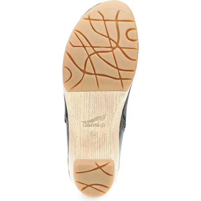 Dansko Women's Lizanne Bootie Black Oiled Pull Up 2217021400