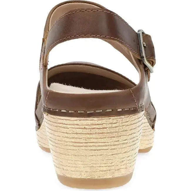 Dansko Women's Lucia Closed Toe Clog Tan Oiled Leather 2218641400