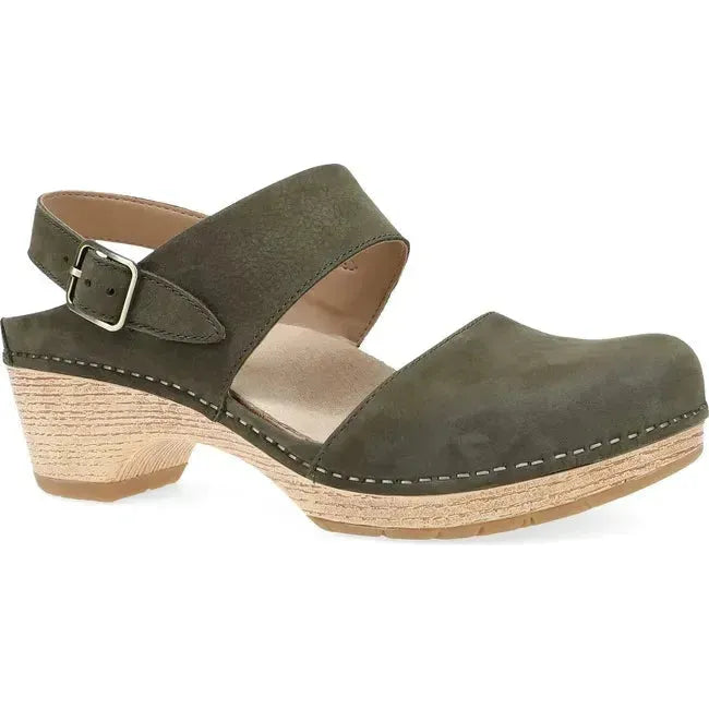 Dansko Women's Lucia Closed Toe Clog Ivy Milled Nubuck 2218701400