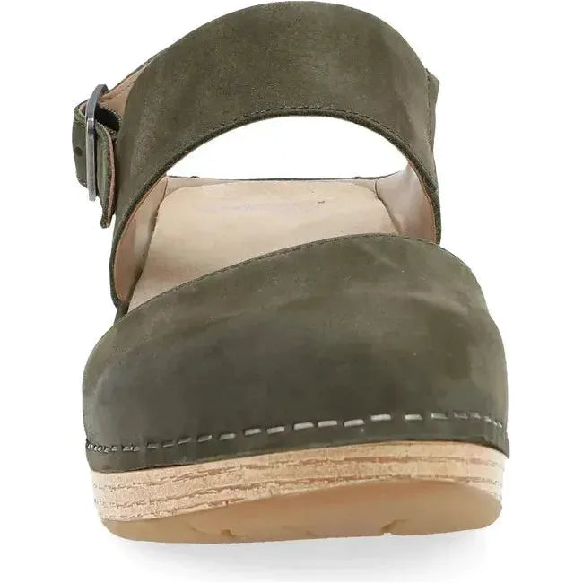 Dansko Women's Lucia Closed Toe Clog Ivy Milled Nubuck 2218701400