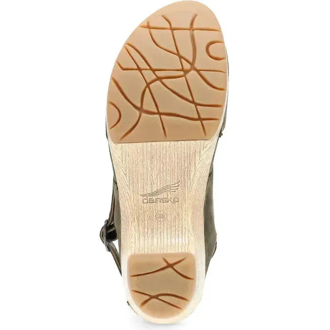 Dansko Women's Lucia Closed Toe Clog Ivy Milled Nubuck 2218701400