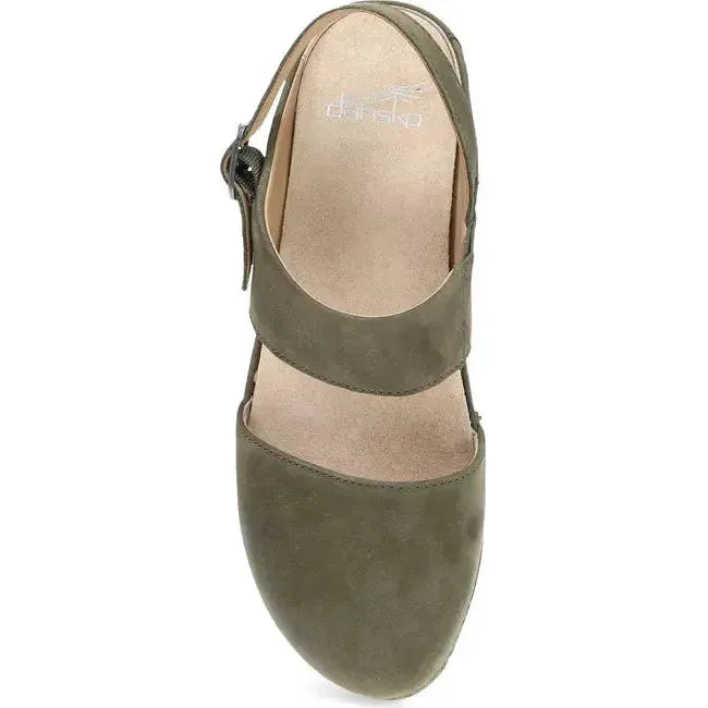 Dansko Women's Lucia Closed Toe Clog Ivy Milled Nubuck 2218701400