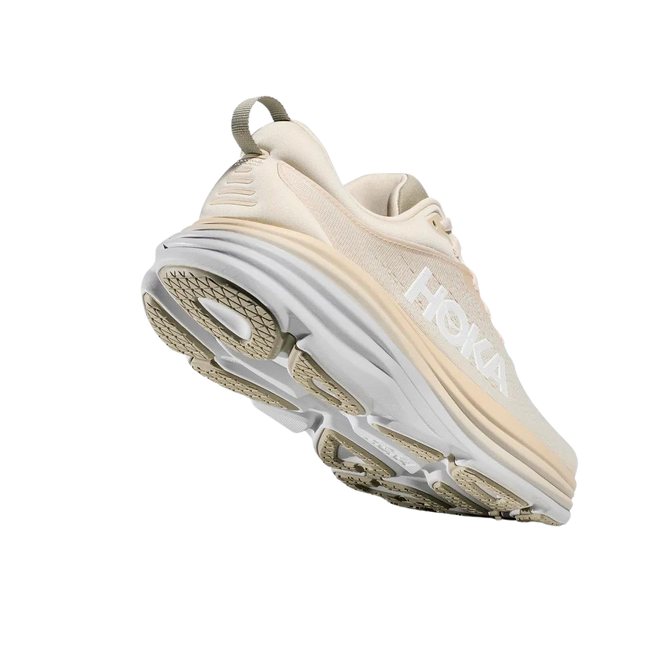 Hoka Men's Bondi 8 Running Shoe Oak Milk/Barley 1123202/1127953-OKB