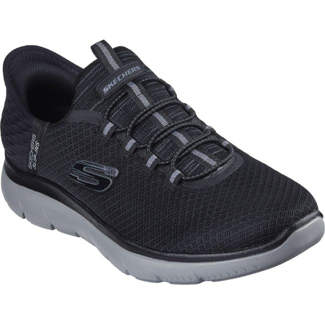 Skechers Men's High Range Slip On Shoe Black/Charcoal 232457/232457W-BKCC