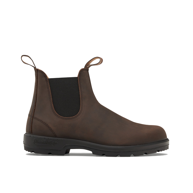 Lateral side of Blundstone Unisex Classics 2340 Chelsea Boot in brown leather