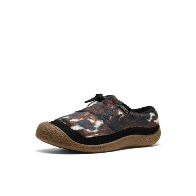 Front angled view of multi brown grey KEEN Women&