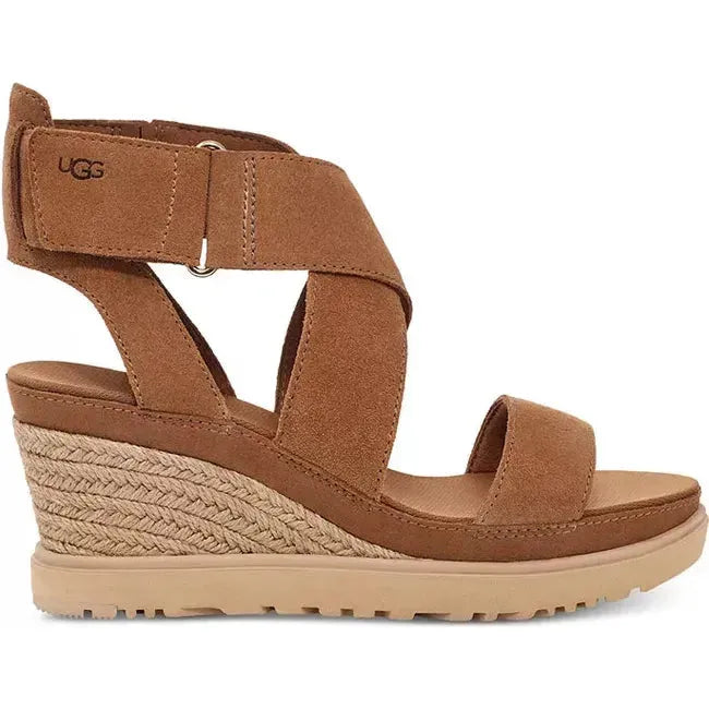 UGG Women's Ileana Ankle Wedge Sandal Chestnut 1139052-CHE