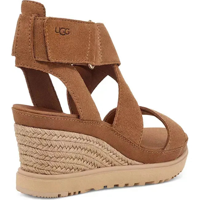 UGG Women's Ileana Ankle Wedge Sandal Chestnut 1139052-CHE