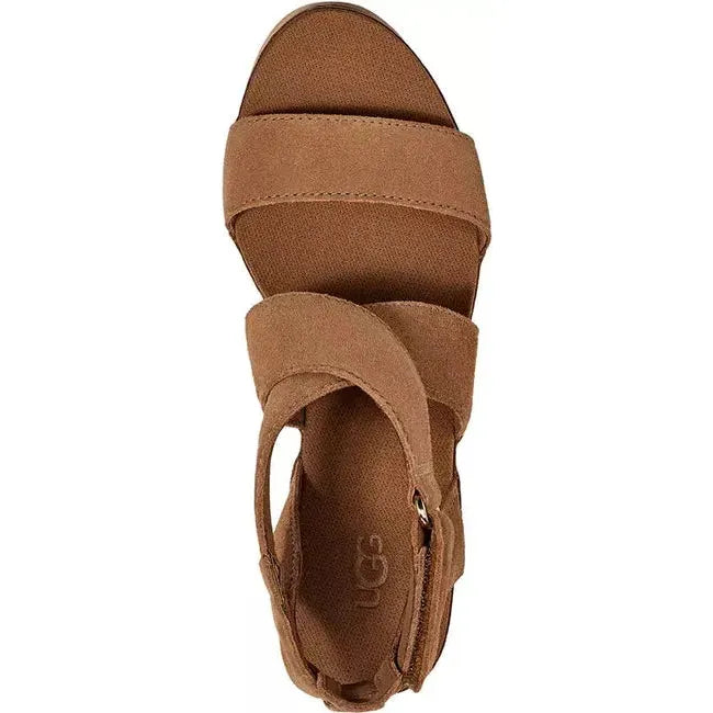 UGG Women's Ileana Ankle Wedge Sandal Chestnut 1139052-CHE