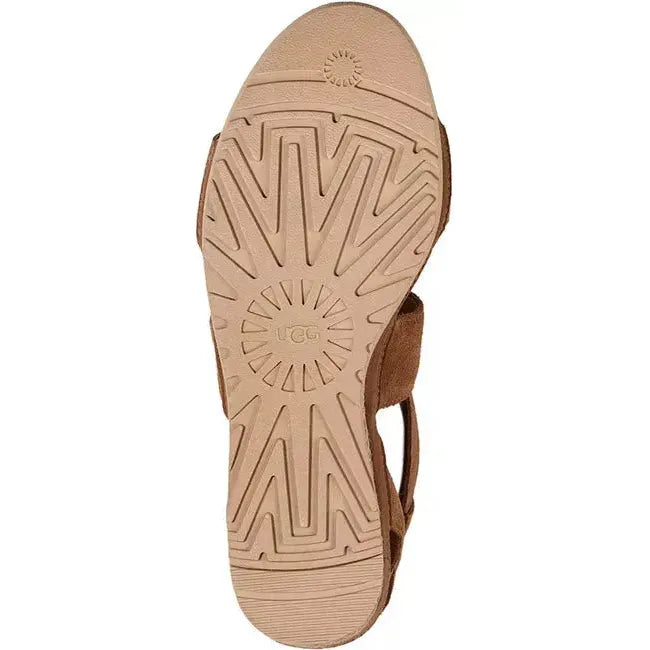 UGG Women's Ileana Ankle Wedge Sandal Chestnut 1139052-CHE