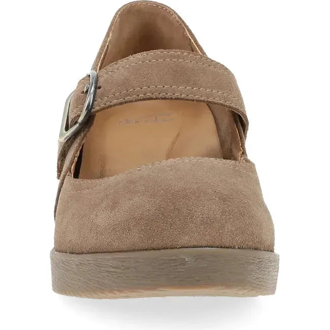 Dansko Women's Sandy Mary Jane Wedge Shoe Morel Waterproof Suede 2415202300