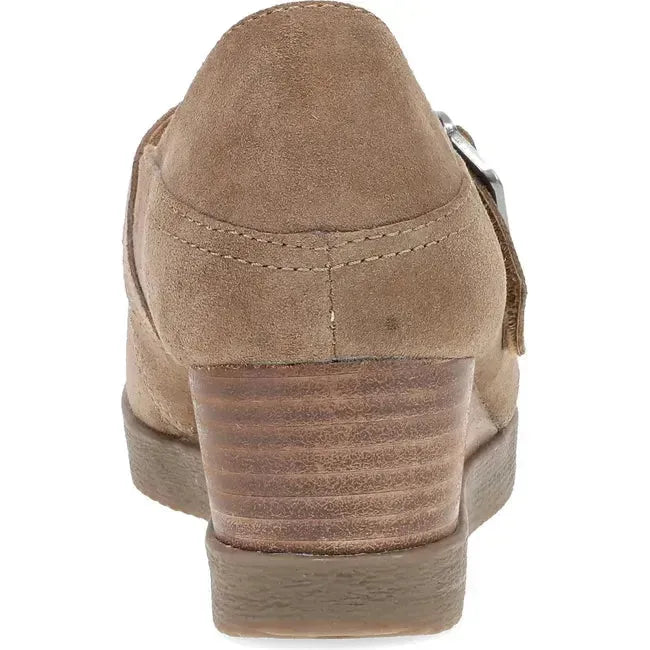 Dansko Women's Sandy Mary Jane Wedge Shoe Morel Waterproof Suede 2415202300