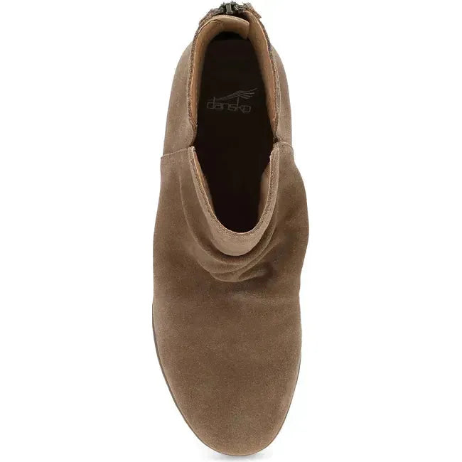 Dansko Women's Stephanie Waterproof Bootie Morel Waterproof Suede 2417202300