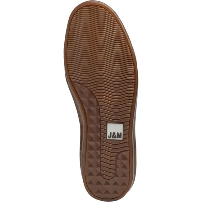 Johnston &amp; Murphy Men's McGuffey T-Toe Sneaker Black Embossed Full Grain/Suede 25-1575