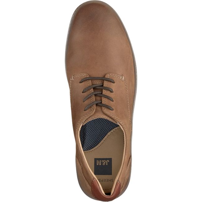 Johnston &amp; Murphy Men&#39;s McGuffey Plain Toe Dress Shoe Tan Oiled Full Grain 25-1642