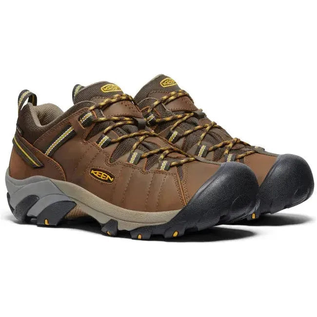 Keen Men&#39;s Targhee II Waterproof Shoe Cascade Brown/Golden Yellow 1008417